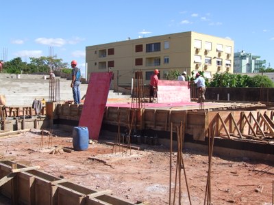 Construção da Câmara início de abril de 2008