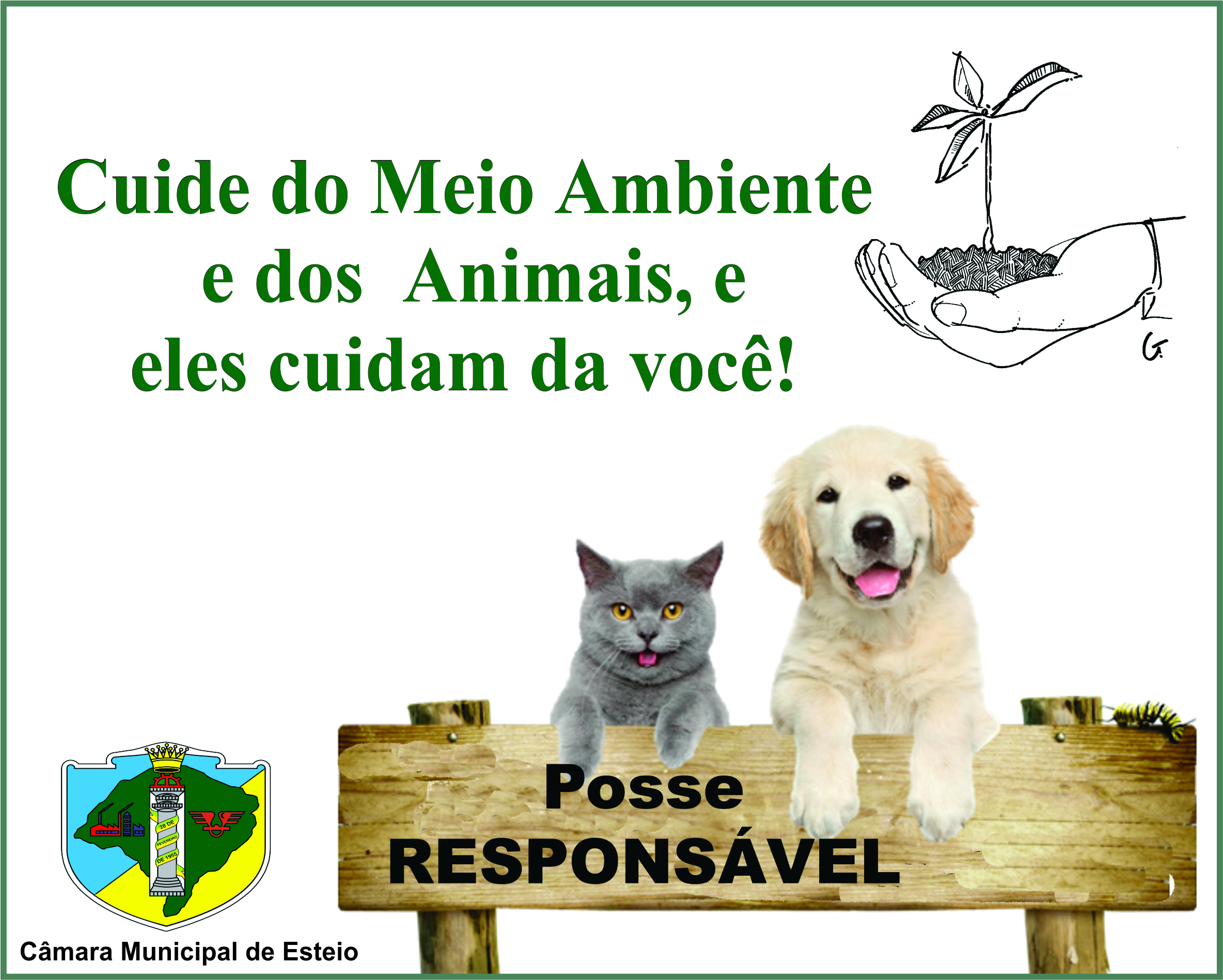 Campanha para valorização do meio ambiente e posse responsável de animais