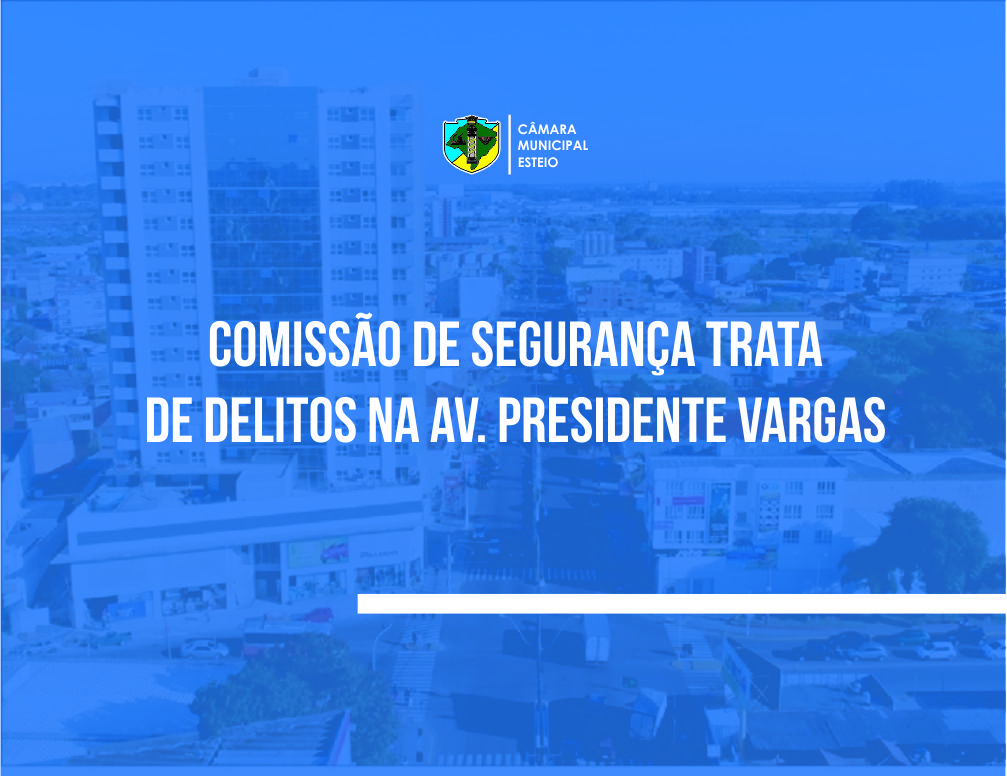 Comissão de Segurança trata de delitos na Presidente Vargas