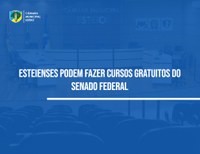 Esteienses podem fazer cursos gratuitos do Senado Federal