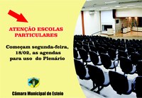 Iniciam-se  as agendas do Plenário  para escolas particulares