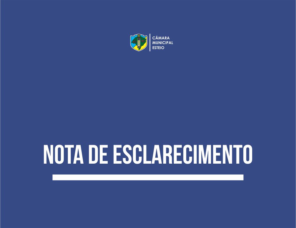 NOTA DE ESCLARECIMENTO