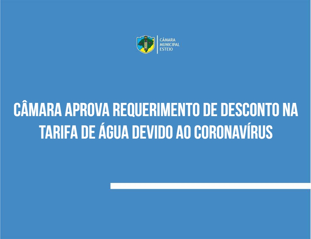 Sandro Severo solicita desconto na conta de água de esteienses